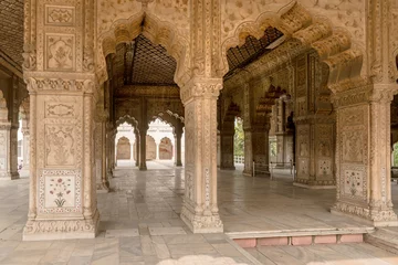 Gordijnen Red Fort in Old Delhi, India © schame87