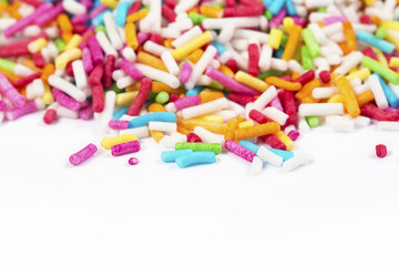 Easter background confectionery confetti