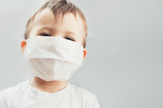 The Child Is The Doctor Or Patient In The Mask Antiviral