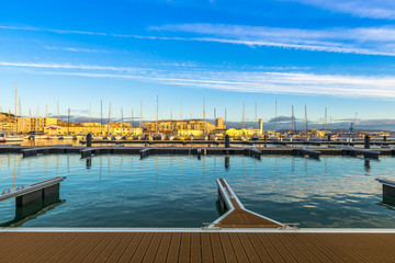 Port de plaisance à Sète, Hérault en Occitanie, France