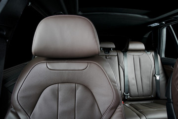 Part of  leather car seat details