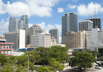 Fototapeta na wymiar Miami Downtown Skyline