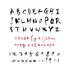 벡터 문자 / 손으로 쓴 글씨체