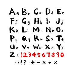 벡터 문자 / 손으로 쓴 글씨체