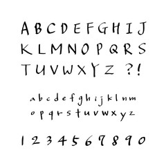 벡터 문자 / 손으로 쓴 글씨체