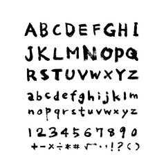 벡터 문자 / 손으로 쓴 글씨체