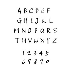 벡터 문자 / 손으로 쓴 글씨체