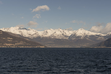 Fototapeta na wymiar Vista del Lago de Como, Italia