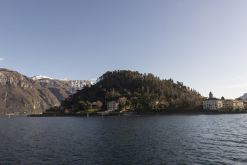 Vista del Lago de Como, Italia