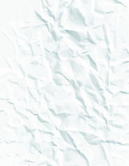 Sheet of old crumpled paper, creased paper texture, vector illustration, letter format