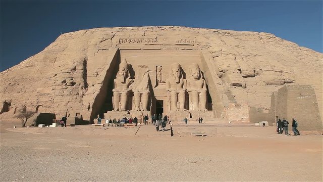 The Great Temple Of Ramesses Ii; Abu Simbel, Nubian Monument Temples; Abu Simbel, Nubia, Egypt