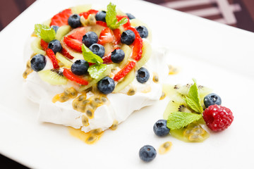 home made Pavlova cake