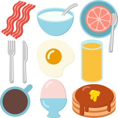A Set of Breakfast Icons