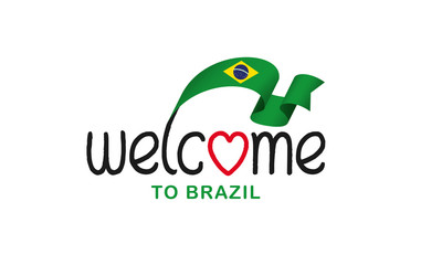 Brazil flag background