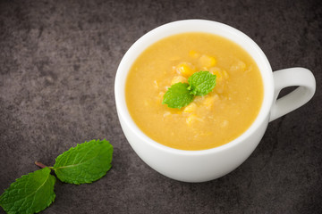 corn soup with corn