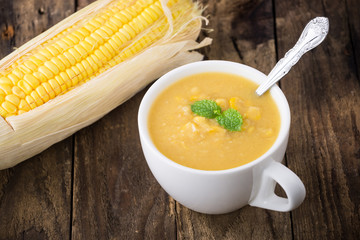 corn soup with corn