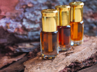 Fragrant oil. Scented oil. Small bottle of Arabian Attar.