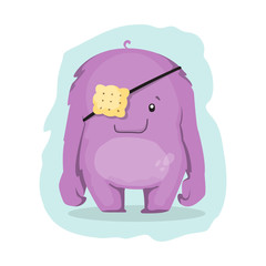 Cute cartoon monster character