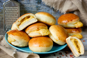 Ham and cheese homemade bread buns recipe