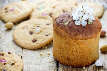 Traditional Easter sweet bread kulich