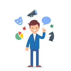 Politician, politics vector illustration