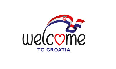 Croatia flag background
