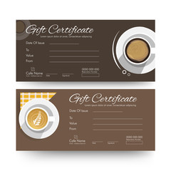 Gift voucher, certificate or discount card template.