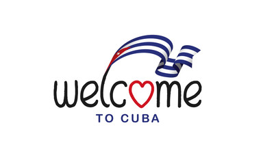 Cuba flag background