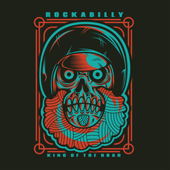 Rockabilly Skull