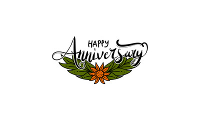 Happy Anniversary Template Vector