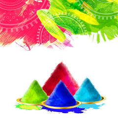 Indian Festival of Colours, Happy Holi celebration design.