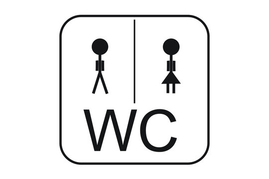 WC - Mann / Frau -  Vektorgrafik