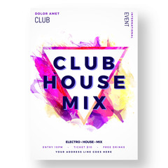 Party vector poster template design.