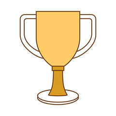 trophy cup championship award vector illustration design