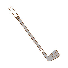 golf clubs accessory icon vector illustration design
