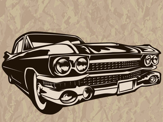CAR MUSCLE RETRO POSTER 1