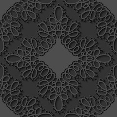 Elegant seamless lace pattern. Openwork background. Vector Illustration