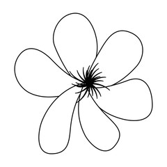 cute flower decorative icons vector illustration design