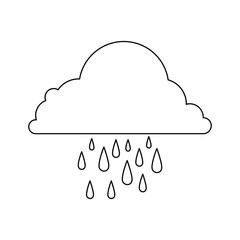 weather cloud rainy icon vector illustration design