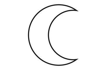 Halb - Mond / Moon - Vektorgrafik