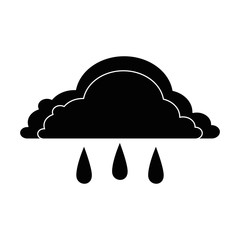 weather cloud rainy icon vector illustration design