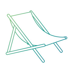 beach chair isolated icon vector illustration design