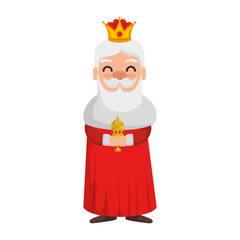 king wizard avatar character vector illustration design
