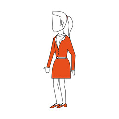 Business woman avatar icon vector illustration graphic design