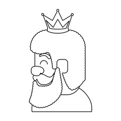 king wizard avatar character vector illustration design