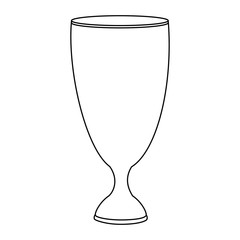 chalice glass isolated icon vector illustration design
