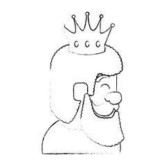 king wizard avatar character vector illustration design