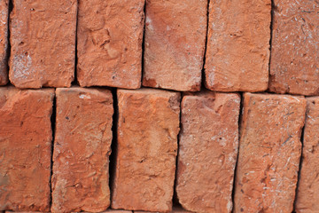 Stack of red brick.