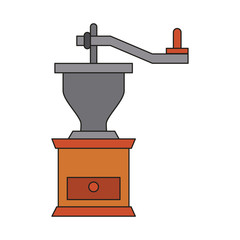 Vintage coffee grinder icon vector illustration graphic design