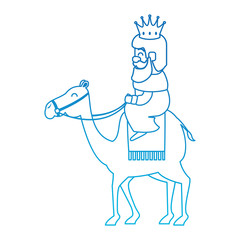 king wizard in camel avatar character vector illustration design